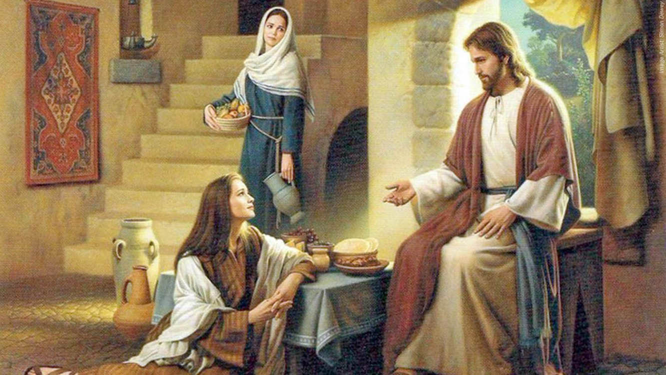 Jesus Visits Martha and Mary_wp