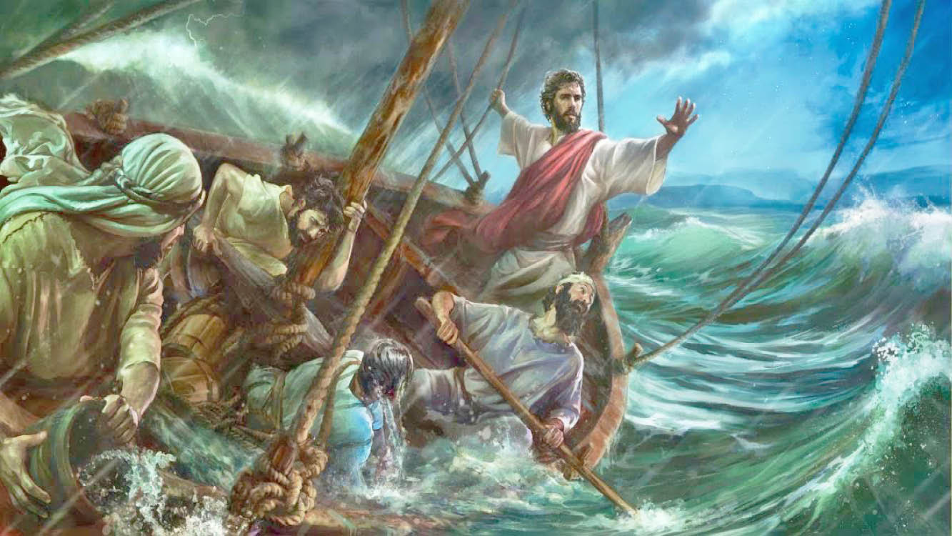 Jesus Stills a Storm