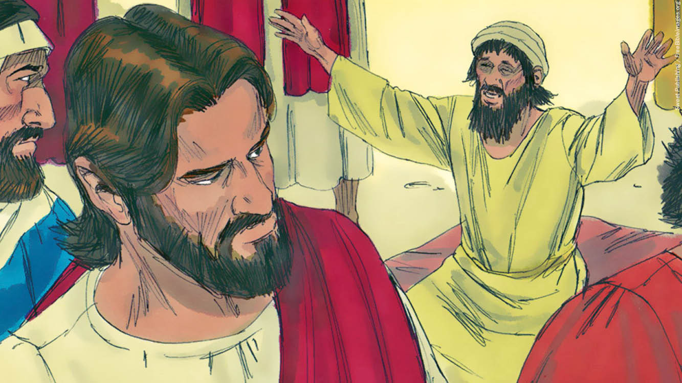 Jesus Heals a Blind Beggar Near Jericho_wp
